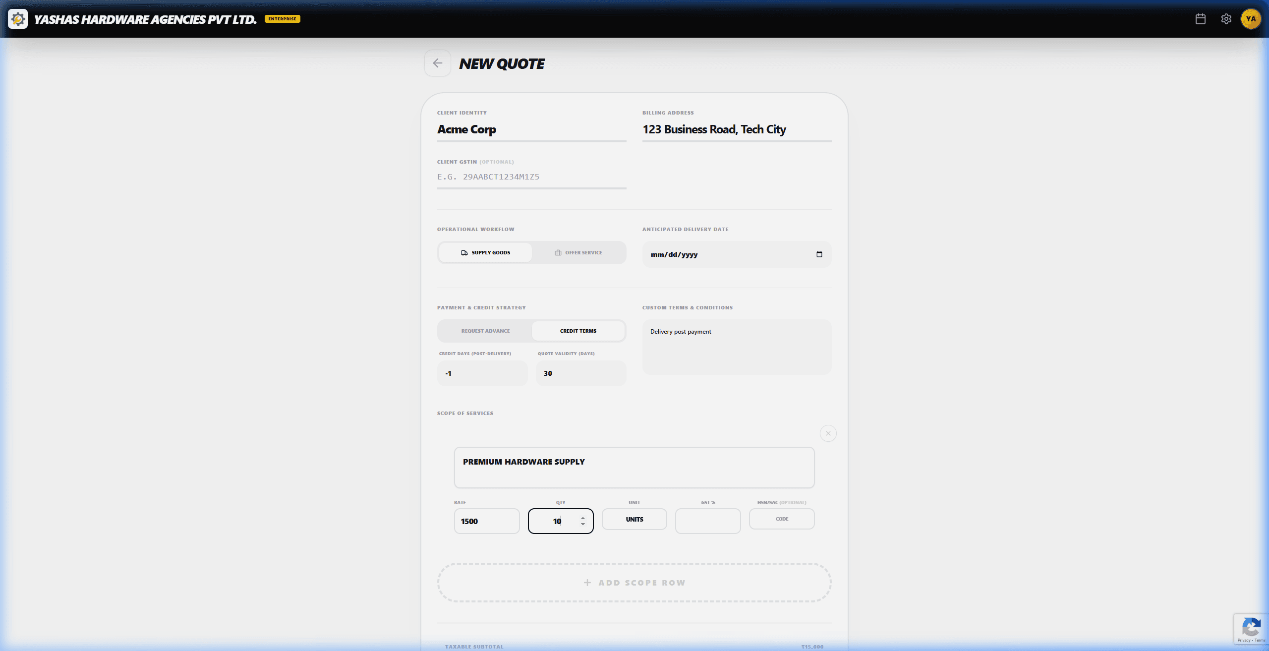 3. Craft a Premium Quote